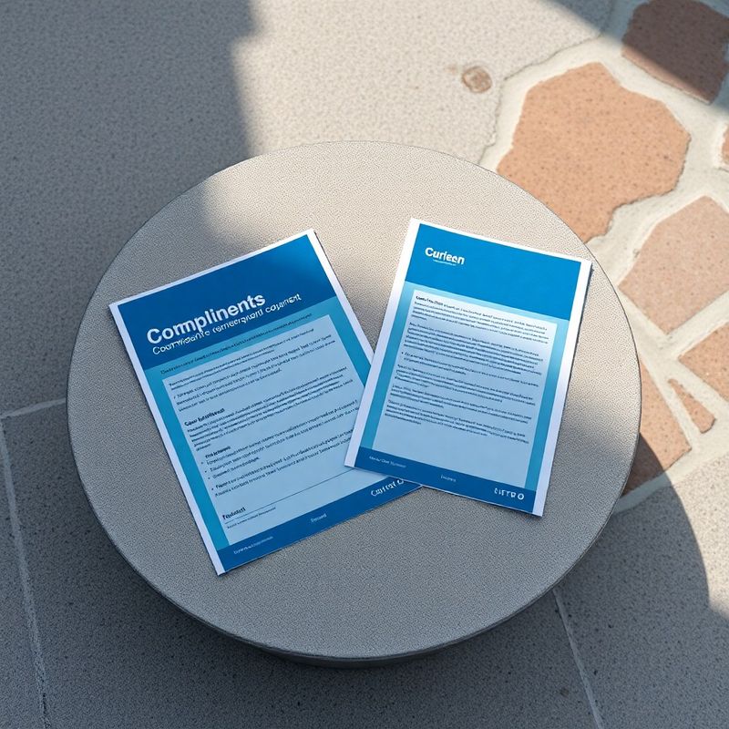 Compliance dokumenti složeni na minimalističkoj podlozi